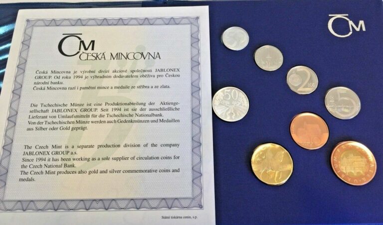 Read more about the article Rare 2006 Czech Republic Official Proof Set 7 Coins + medal in perfect condition