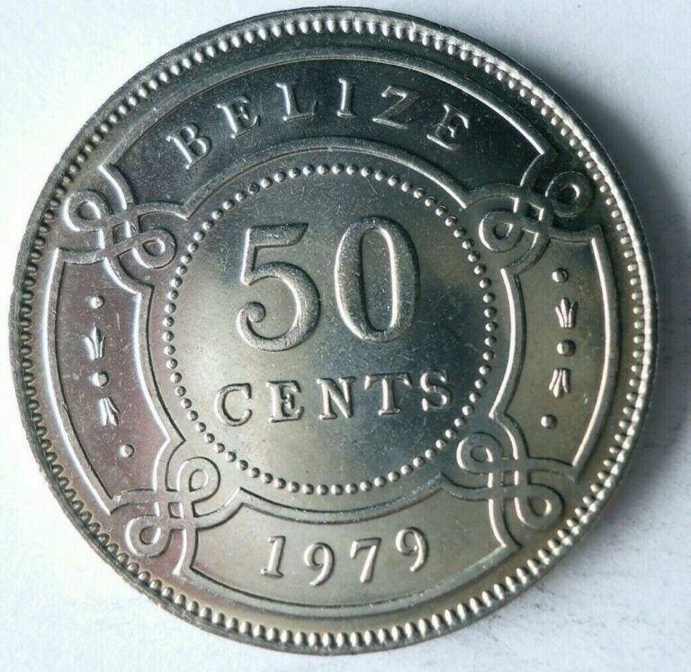 Read more about the article 1979 BELIZE 50 CENTS – AU/UNC – Hard to Find Coin – Free Ship – Bin #401