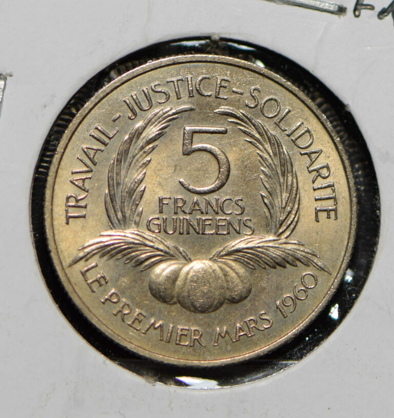 Read more about the article Guinea 1962 5 Francs  291933 combine shipping