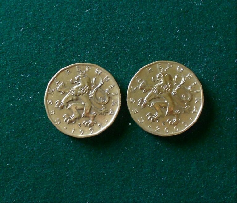 Read more about the article 1999 and 2000 Ceska Republika 20 KC Czech Republic Coins