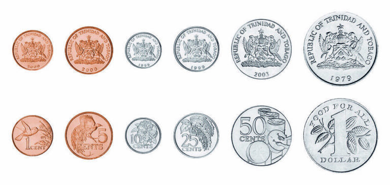 Read more about the article Trinidad and Tobago 6 Coins SET  1 5 10 25 50 Cents 1 Dollar 1979 1995  UNC