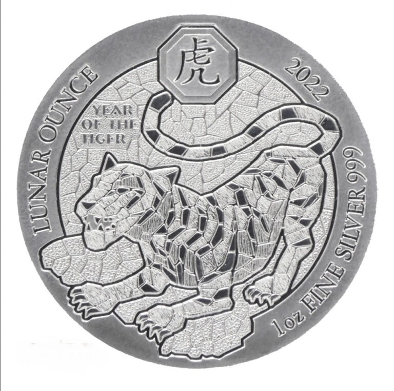 Read more about the article 2022 Rwanda Lunar Year Of The Tiger 1 oz .999 Silver Round Mint Sealed BU Coin