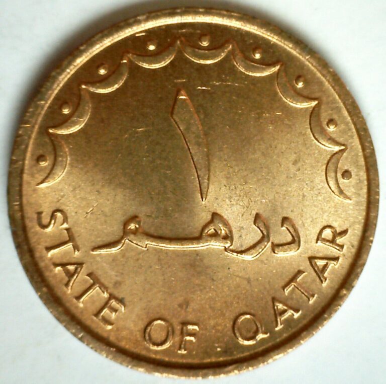 Read more about the article 1973 Qatar BU Bronze Dirham Coin Uncirculated Hamad bin Khalifa Ruler Island