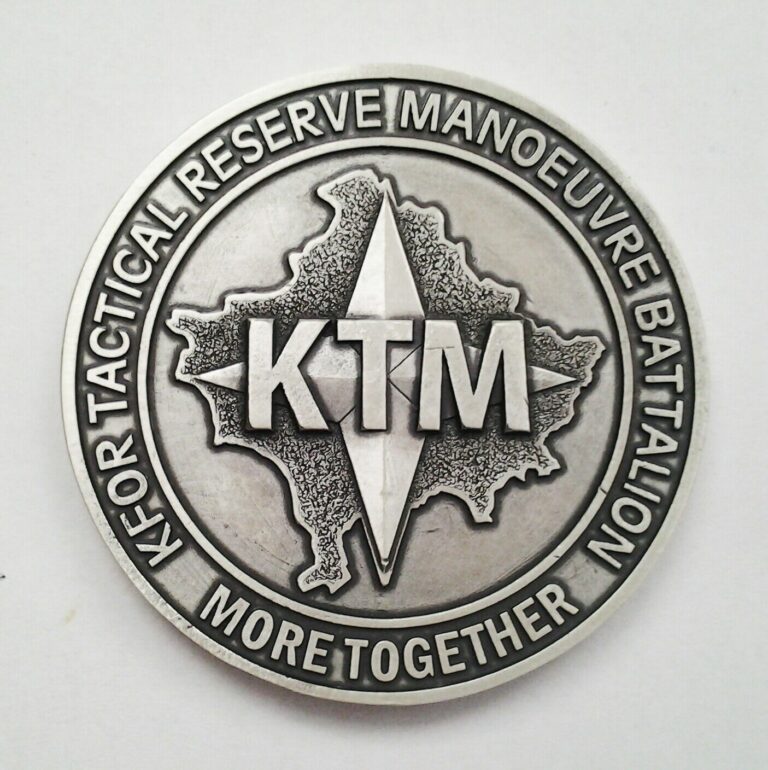 Read more about the article KOSOVO KFOR KTM BCOY 2 PEL 2014 TACTICAL RESERVE MANOEUVRE BATTALION COIN