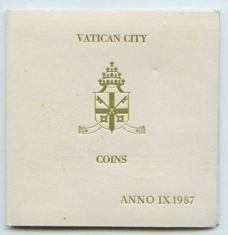 Read more about the article VATICAN CITY ANNO IX 1987 COIN LOT ALBUM ITALY FOREIGN CURRENCY MINT LIRA POPE