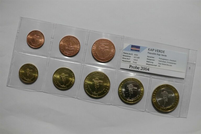 Read more about the article CAPE VERDE 2004 FANTASY EURO PATTERN COIN SET B36 #143