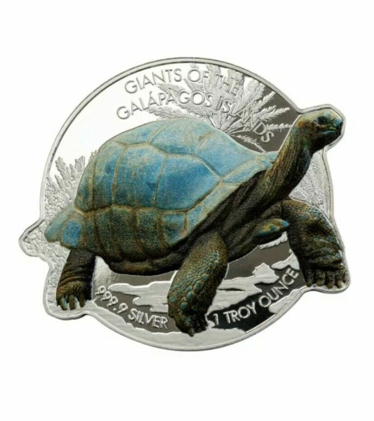 Read more about the article 2021 Solomon Islands Giants of Galapagos Tortoise 1oz Silver !