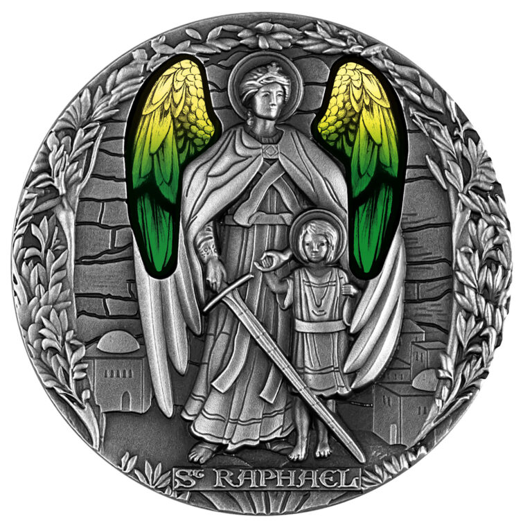 Read more about the article Cameroon 2022 – Archangel – Raphael –  2000 Francs silver coin 2oz