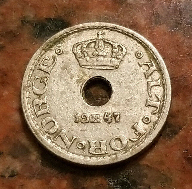 Read more about the article 1947 NORWAY 10 ORE COIN – HIGH GRADE – #4902