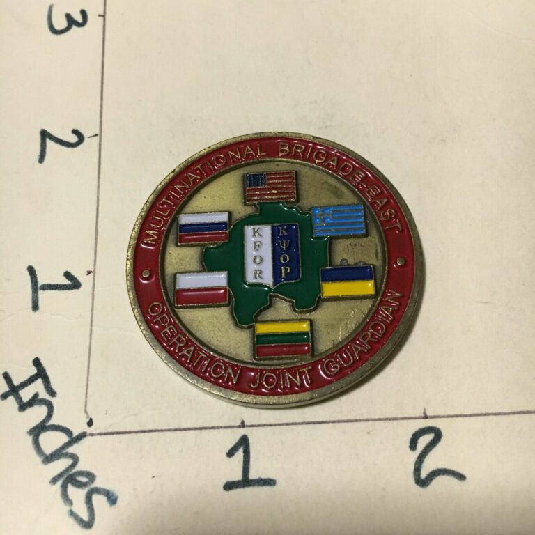 Read more about the article Challenge Coin Multinational Brigade East Operation Joint Guardian Kosovo KFOR