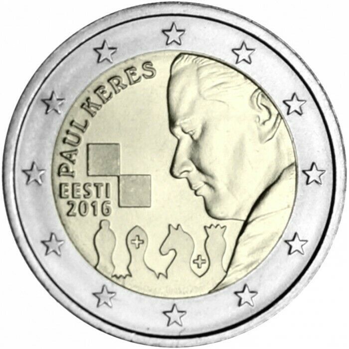 Read more about the article Estonia 2 euro coin 2016 “Paul Keres” UNC