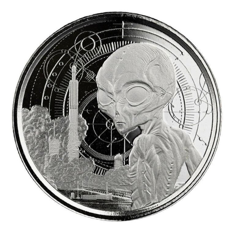 Read more about the article 2021 Republic of Ghana Alien 1/2 oz Silver Coin BU ONLY 4K MINTED A MUST HAVE!