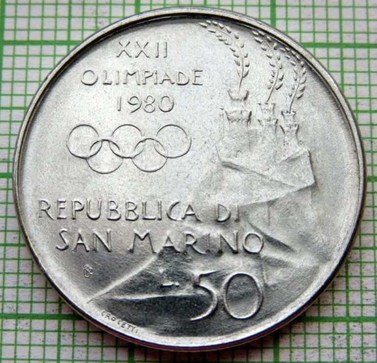 Read more about the article SAN MARINO 1980 50 LIRE  DOWNHILL SKIER – MOSCOW OLYMPICS  UNC