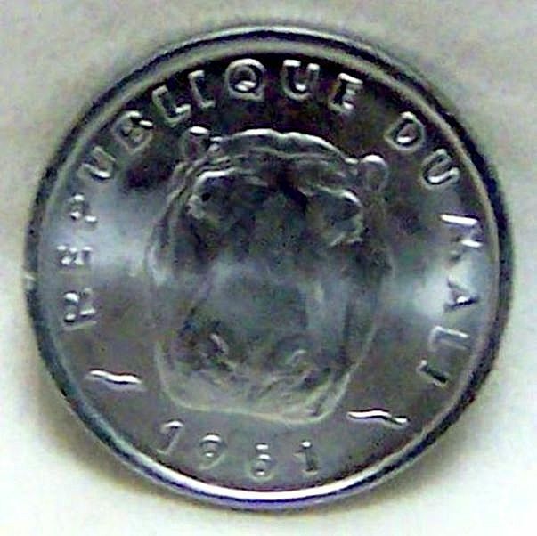 Read more about the article MALI HIPPO HIPPOPOTAMUS HEAD 5 FRANC 1961 ALUMINUM COIN