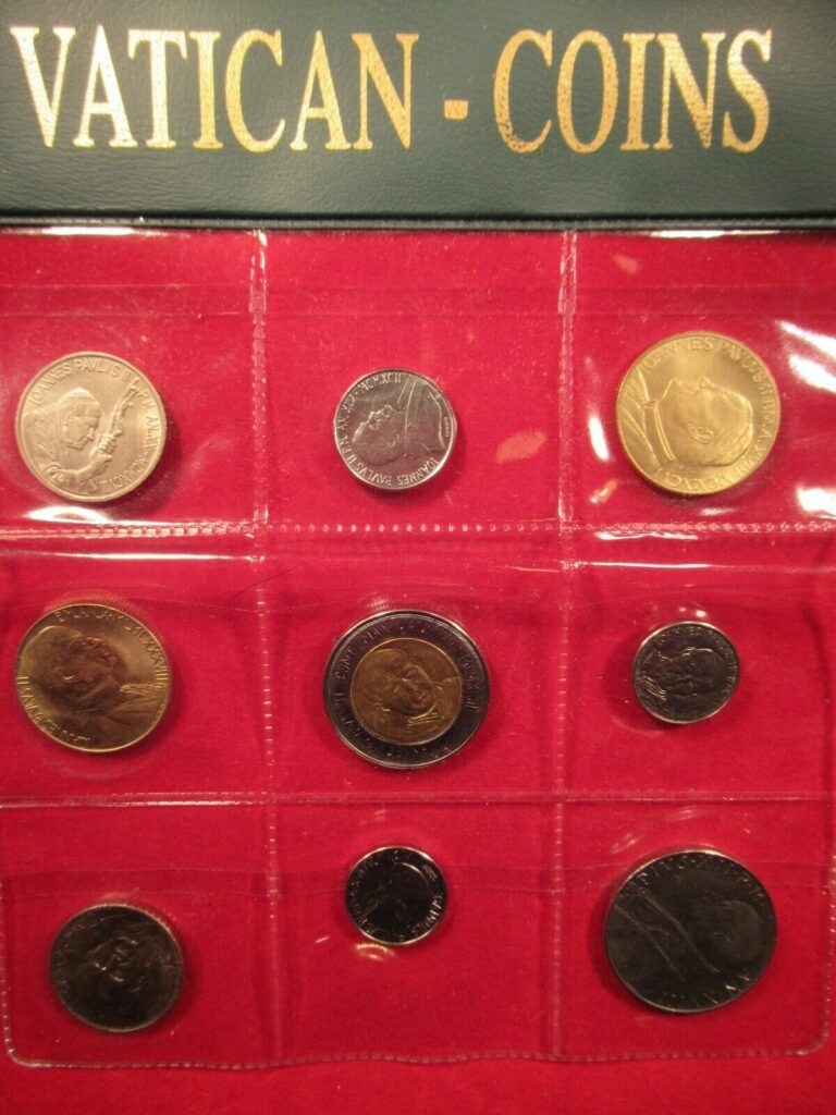Read more about the article Vatican City Soft Pack of 9 Different Coins Paul VI John Paul II