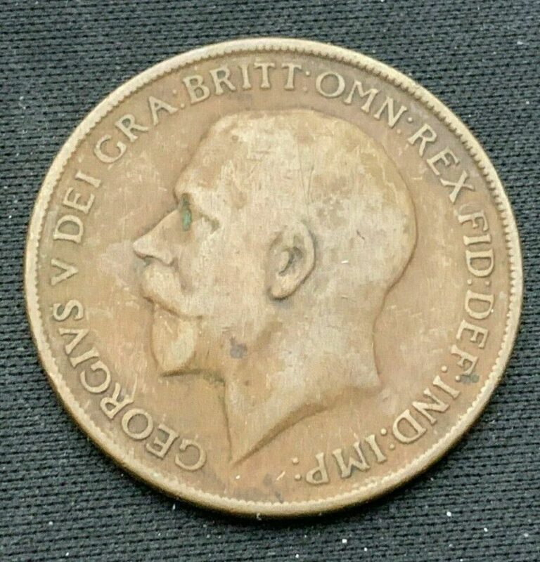 Read more about the article 1912 Great Britain  Penny   Bronze Coin  XF   #K772