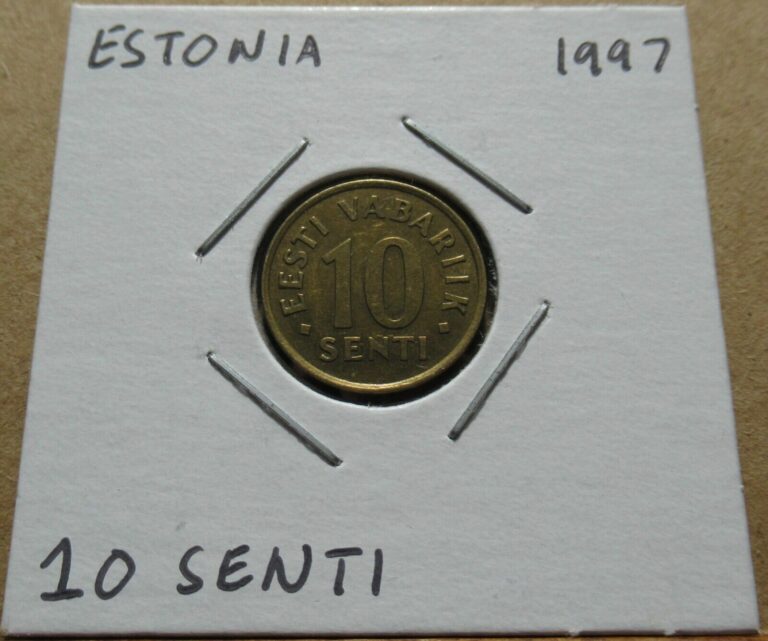 Read more about the article Estonia 10 Senti 1997 Coin in 2×2 Flip B0117