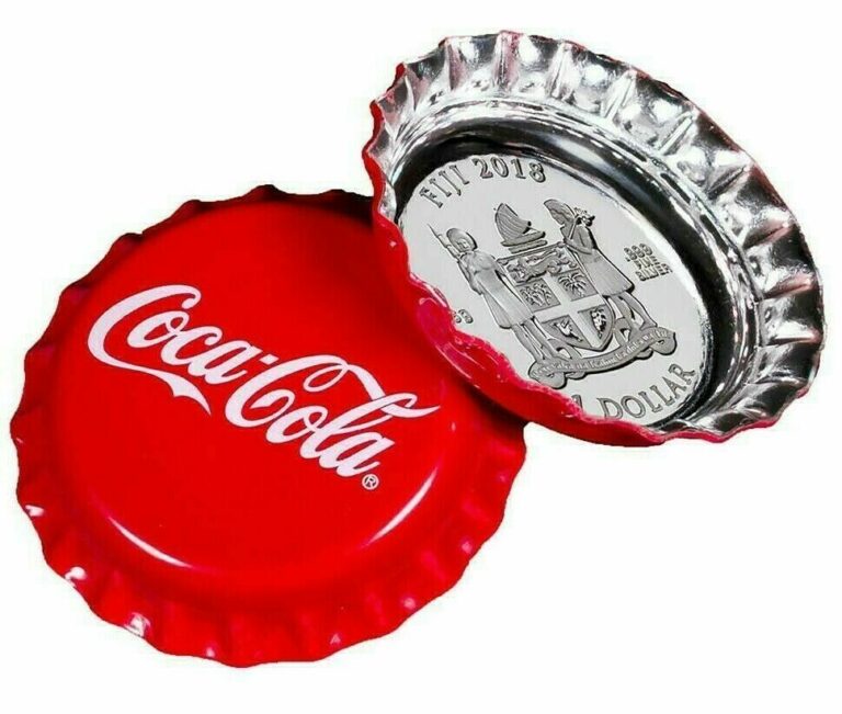 Read more about the article WOW ! ~ 2018 ~ 6 Gram .999 SILVER ~ $1 FIGI ~ COCA-COLA CAP COIN ~PERFECT~$49.88