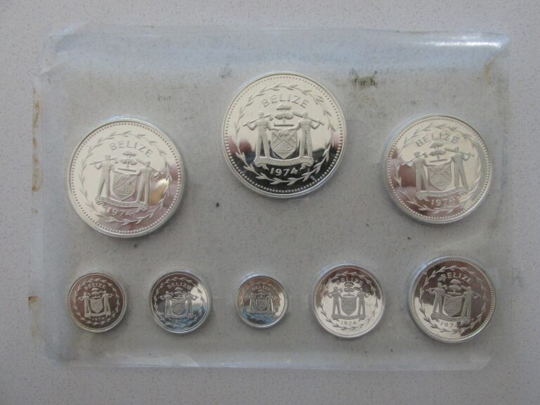 Read more about the article 1974 Belize Collector’s Solid Sterling Silver Proof Set (All Coins are Silver)