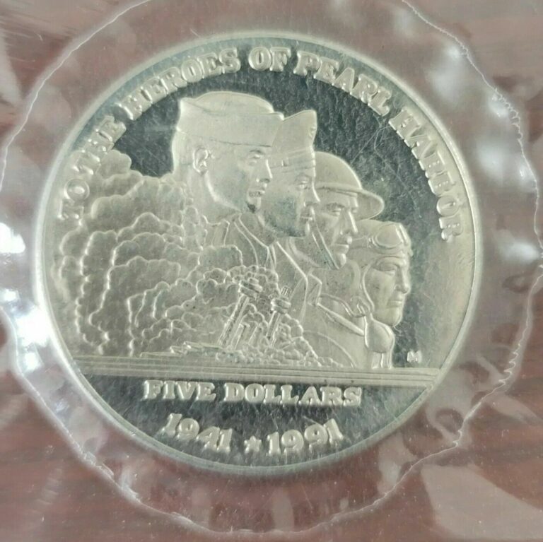 Read more about the article 1991 Marshall Islands 5 Dollar Pearl Harbor Commemorative Coin