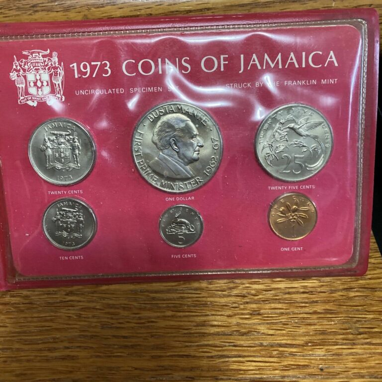 Read more about the article 1973 Jamaica Uncirculated 6 Pc Coin Set In Booklet