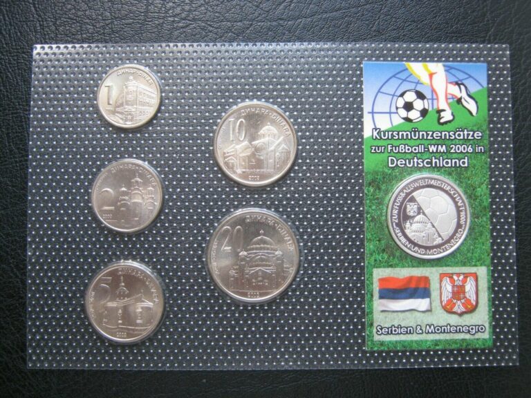 Read more about the article Serbia and Montenegro 2003 Coin Set + Silver Medal ’06 Football World Cup ~ COA