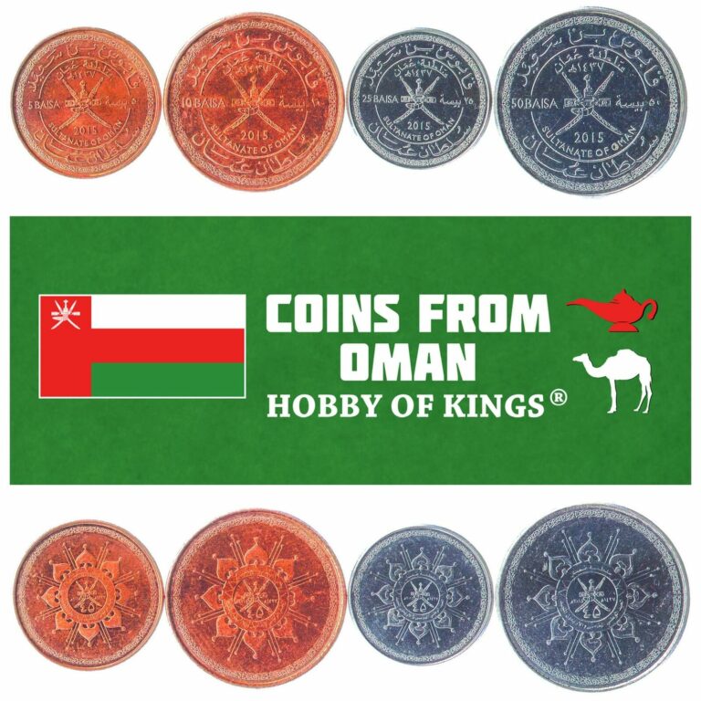 Read more about the article SET OF 4 COINS FROM OMAN: 5  10  25  50 BAISA. 2015