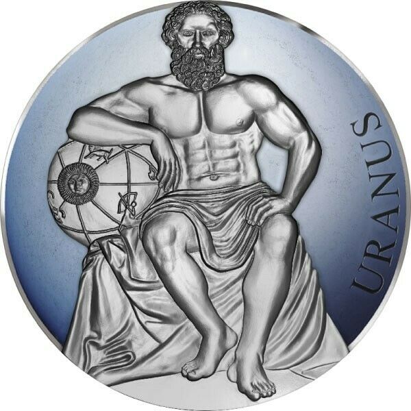 Read more about the article URANUS PLANETS AND GODS  2020 CAMEROON 3oz SILVER COIN ANTIQUED