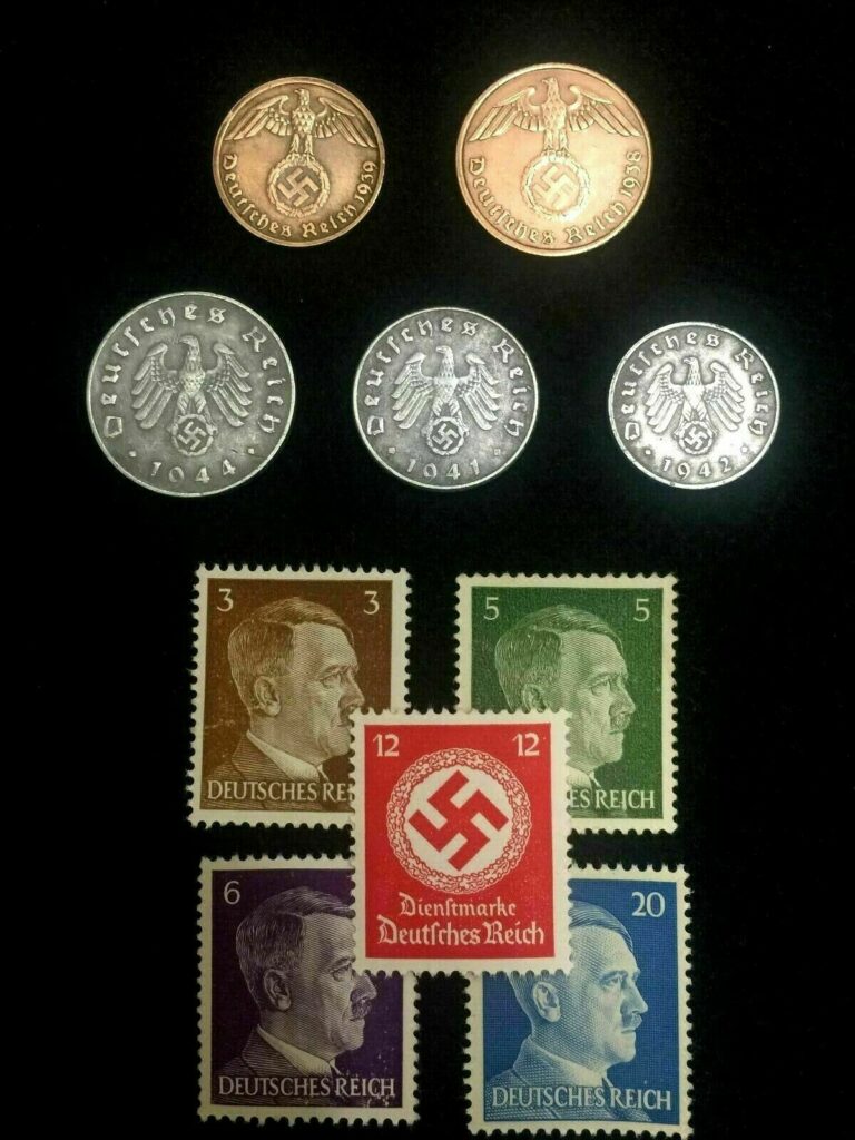 Read more about the article WW2 Authentic Rare German Coins and Unused Stamps World War 2 Artifacts