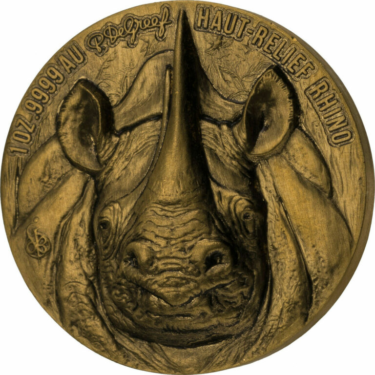 Read more about the article BIG FIVE DE GREEF EDITION RHINOCEROS 1 OZ GOLD COIN IVORY COAST 2021 GOLD COIN