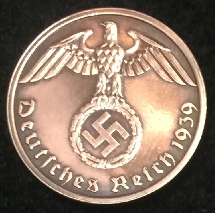 Read more about the article Rare WW2 German 1 Reichspfennig Coin Authentic Historical WW2 Artifact