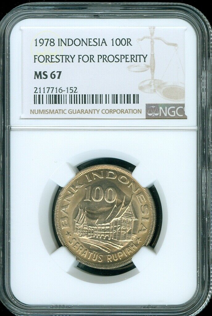 Read more about the article 1978 INDONESIA 100 RUPIAH “FORESTRY FOR PROSPERITY” NGC MS67 UNC FINEST KNOWN