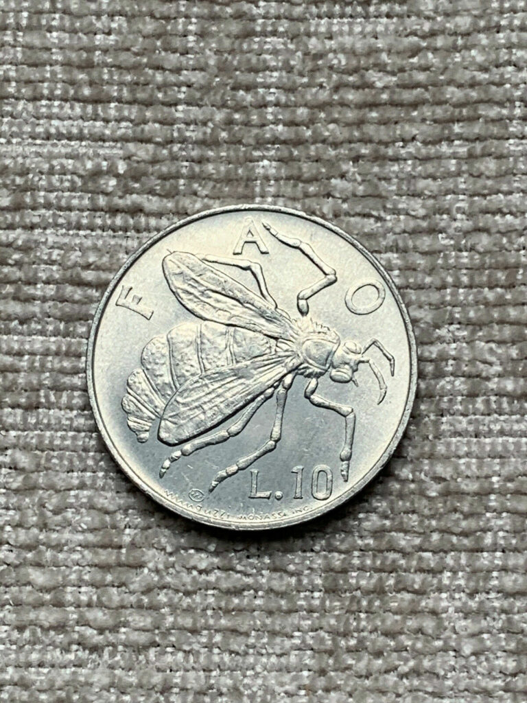 Read more about the article San Marino 1974 10 Lire (Honey Bee)