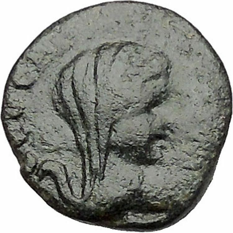 Read more about the article Thessalonica in Macedonia  50BC Ancient Greek Coin Veiled woman Wreath i41402