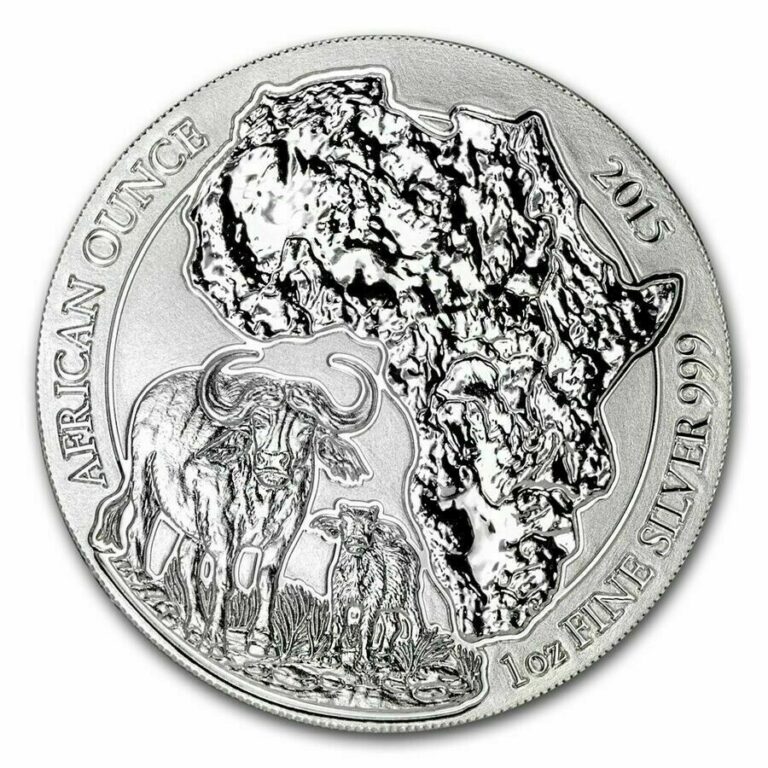 Read more about the article 2015 Rwanda 1 oz Silver African Buffalo Coin BU  Mint Sealed 