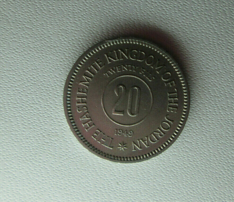 Read more about the article Rare and AUNC Jordan 20 FILS 1949 ONE piece Kay date combine shipping
