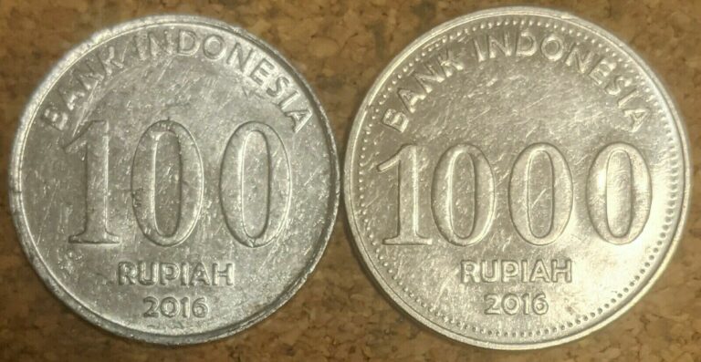 Read more about the article Indonesia 100 and 1000 Rupiah 2016 Coins