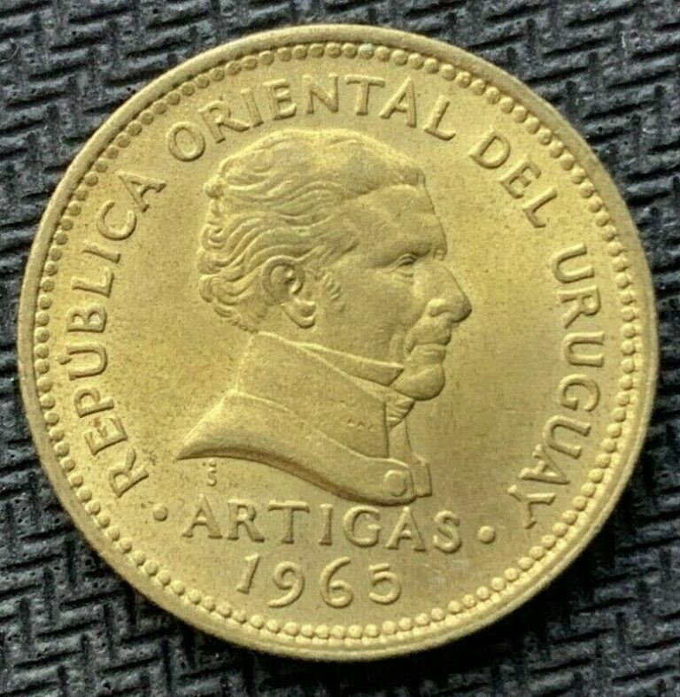 Read more about the article 1965 Uruguay 1 Peso Coin UNC  High Grade World Coin ( 1 Year Issue )  #B573