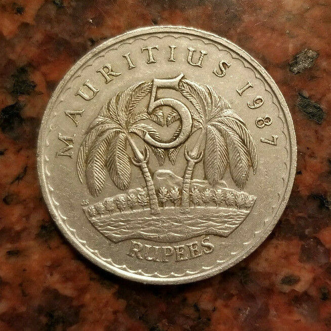 Read more about the article 1987 MAURITIUS 5 RUPEES COIN – #A3386