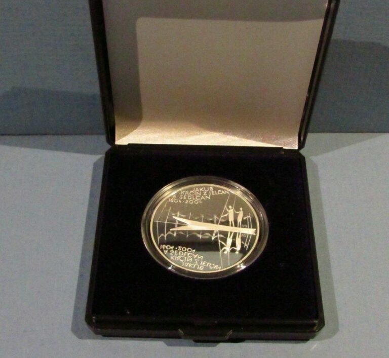 Read more about the article 2004 Czech Republic 200 Korun Silver Proof Coin Jakub Krcin Czechoslovakia KC