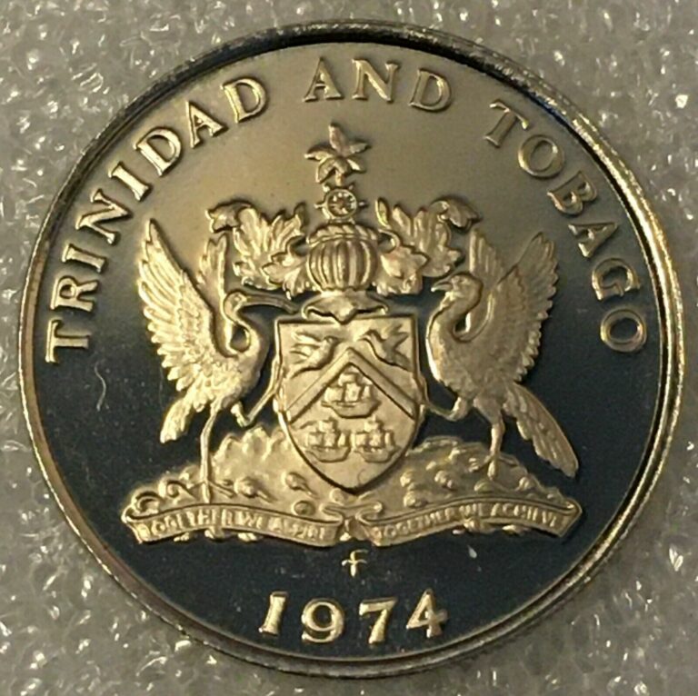Read more about the article 1974 FM TRINIDAD and TOBAGO  🇹🇹25 Cents Coin  Proof  14 000 minted.