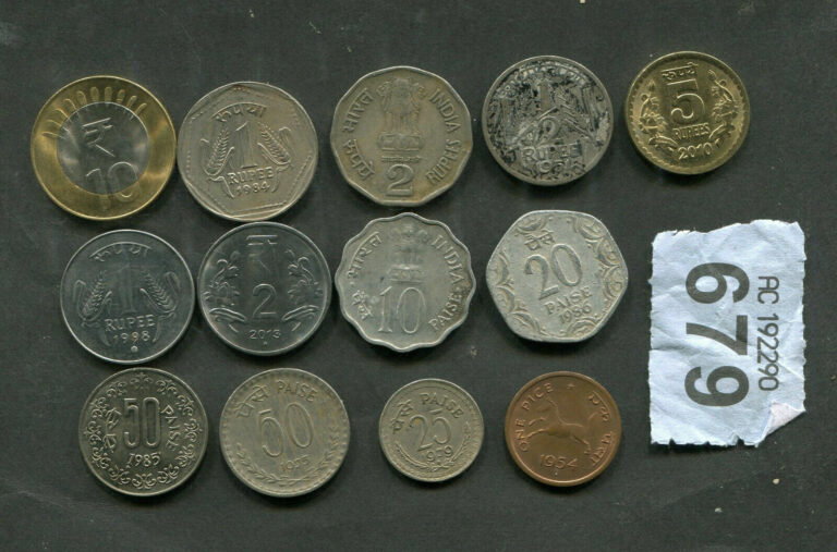 Read more about the article set of  13  coins of  India