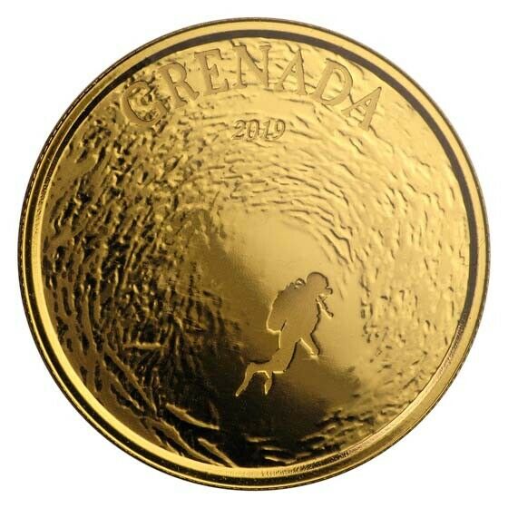 Read more about the article 2019 Grenada 1 oz Gold Diving Paradise BU – SKU#197534