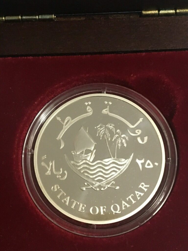 Read more about the article 2001 Qatar 250 Riyals Silver Coin 4th WTO Ministerial Conference Doha KM# 11