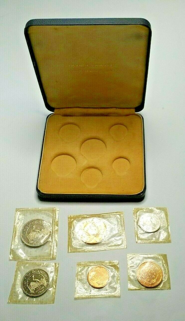 Read more about the article 1966 UGANDA Proof Set ~ 6 Coins w/original Box. Coins are still sealed from mint