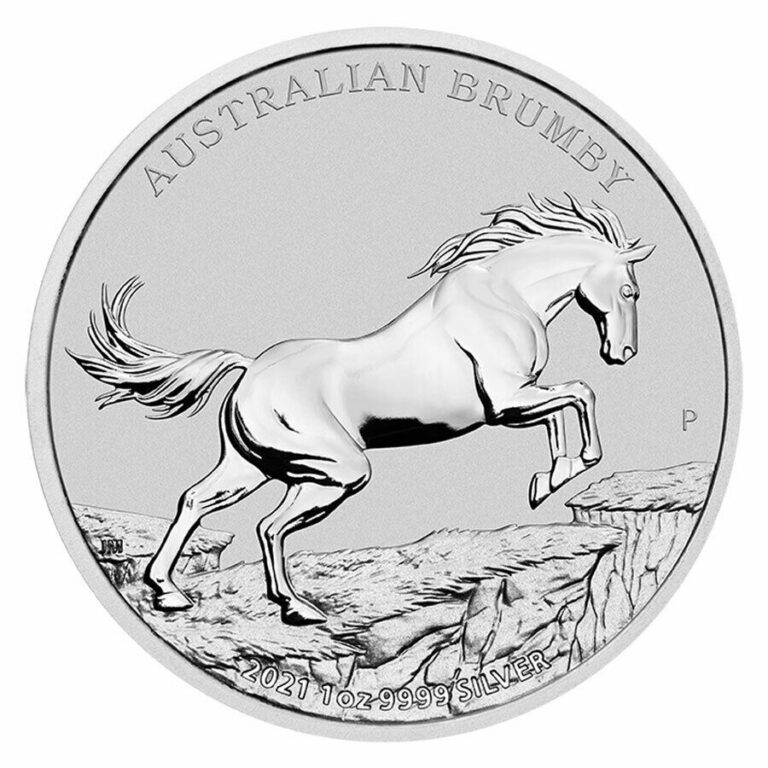 Read more about the article 2021 P Australia Brumby 1 oz Silver $1 Coin GEM BU