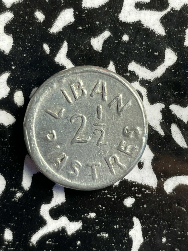 Read more about the article (1941) Lebanon 2 1/2 Piastres Lot#X6776