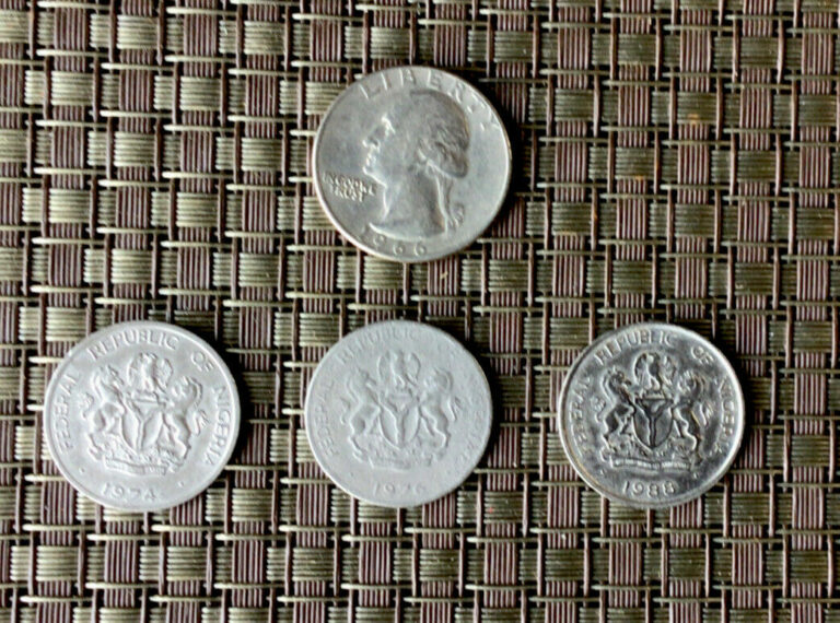 Read more about the article (3)1-1974 1-1976  and 1988 REPUBLIC OF NIGERIA 10 KOBO COINS