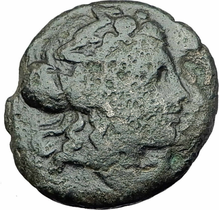 Read more about the article AMPHAXITIS District THESSALONICA Macedonia 168BC Greek Coin DIONYSUS GOAT i61435