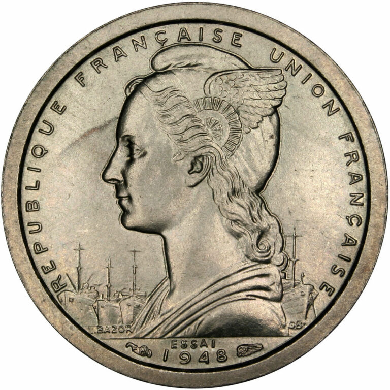 Read more about the article French colonial coins  Togo  1 Franc Essai
